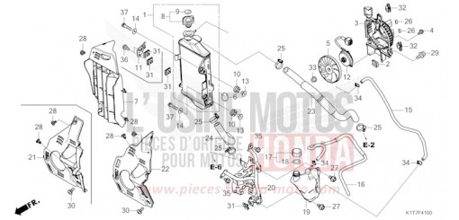 RADIATEUR CRF300LAP de 2023
